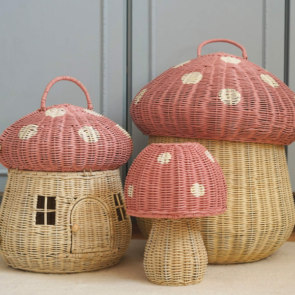 Mushroom Storage Basket - Musk