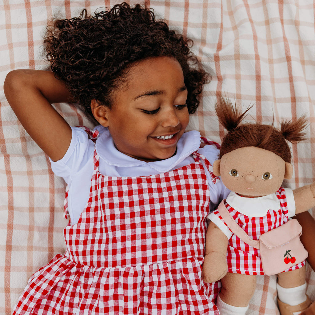 Cherry Gingham Outfit Set by Olli Ella UK