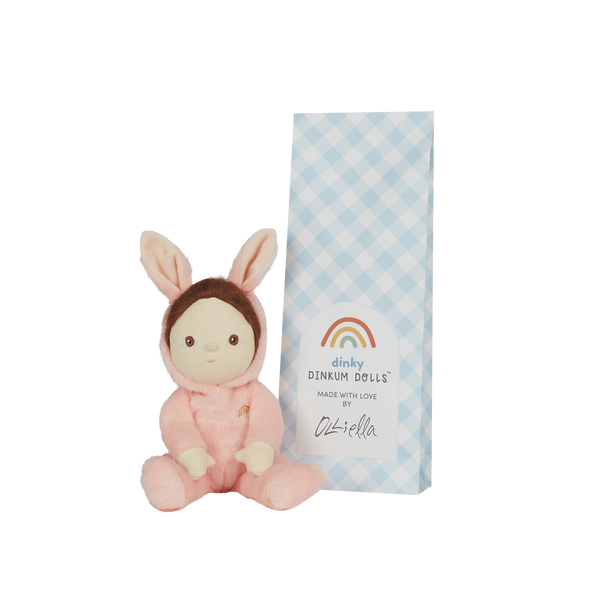Dinky Dinkums Fluffle Family - Bella Bunny - Rose Pink