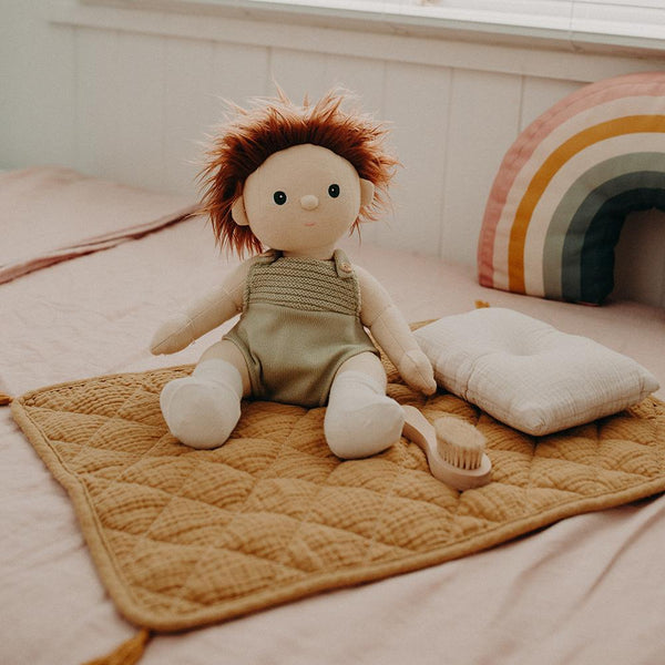 Organic Cotton Strolley Bedding Set - Mustard