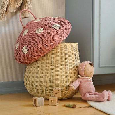 Mushroom Storage Basket - Musk