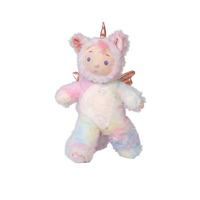 Plush toy with unicorn design on a white background