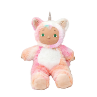 Plush toy with unicorn design on a white background