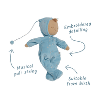 Lullaby Dozy Dinkums - Leo - Baby Blue