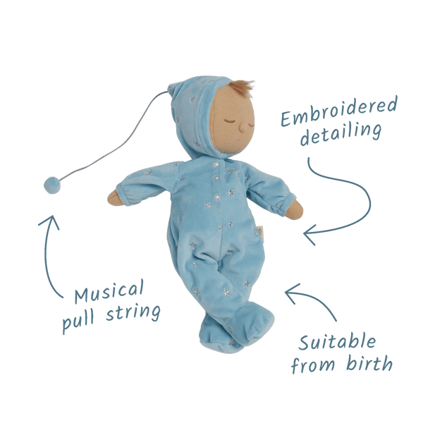 Lullaby Dozy Dinkums - Leo - Baby Blue
