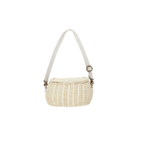 Mini Chari Rattan Bag - Chalk