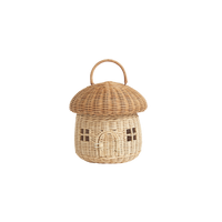 Rattan Mushroom Basket - Natural