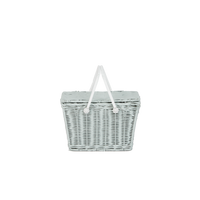 Piki Rattan Basket - Vintage Blue