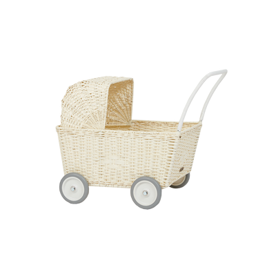 Rattan Strolley - Chalk