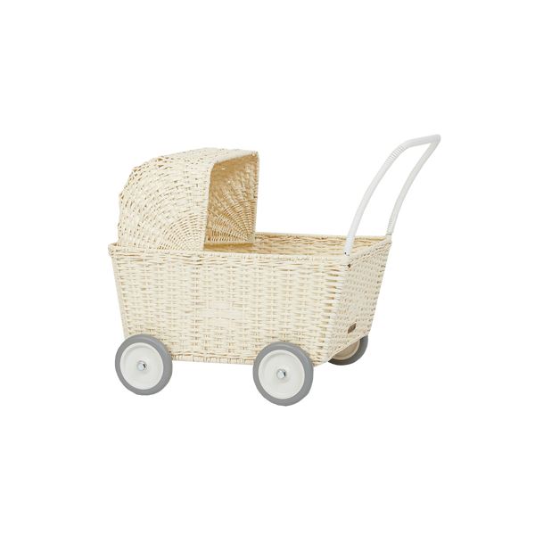 Rattan Strolley - Chalk
