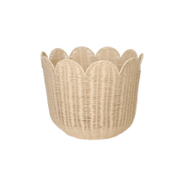 Rattan Tulip Basket - Nude