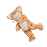 ginger tabby cat, soft plush toy doll for kids