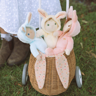 Dinky Dinkums Fluffle Family - Bobbin Bunny - Ivory