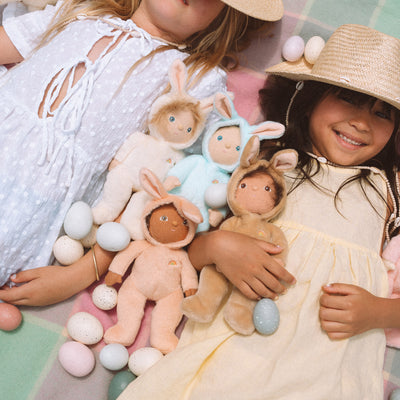 Dinky Dinkums Fluffle Family - Bobbin Bunny - Ivory video