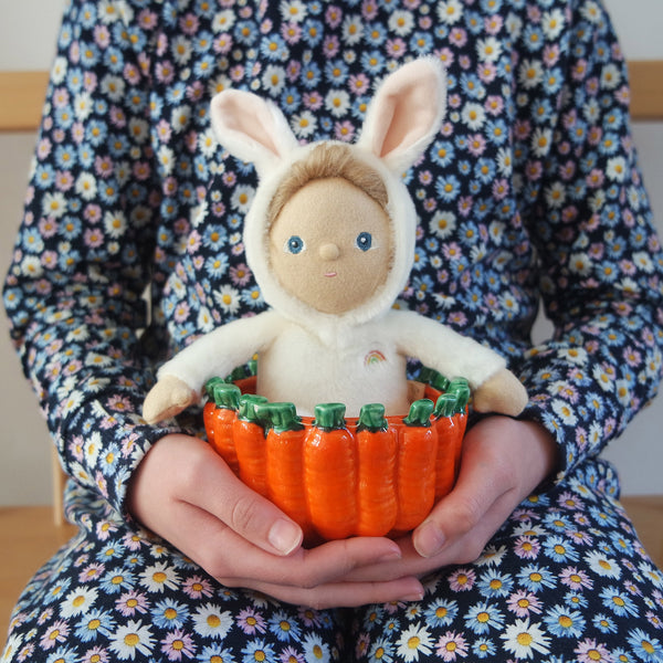 Dinky Dinkums Fluffle Family - Bobbin Bunny - Ivory