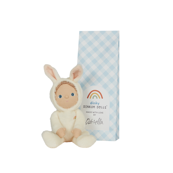 Dinky Dinkums Fluffle Family - Bobbin Bunny - Ivory