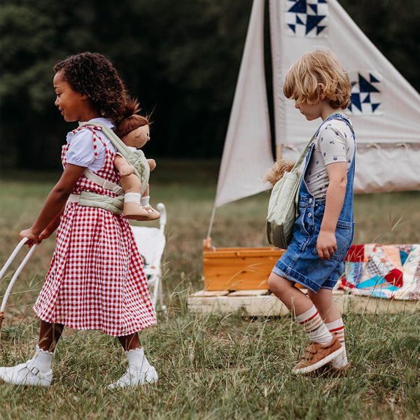 Dinkum Dolls Quilted Carrier - Sage