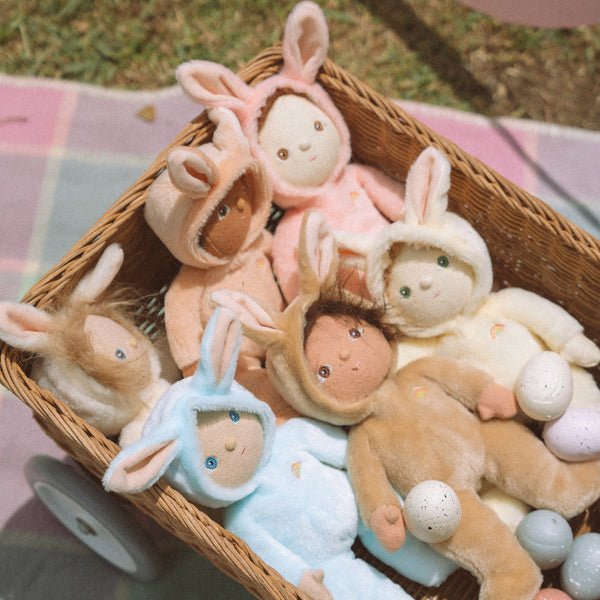 Dinky Dinkums Fluffle Family - Bella Bunny - Rose Pink