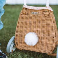 Rattan Bunny Luggy with Lining - Gumdrop
