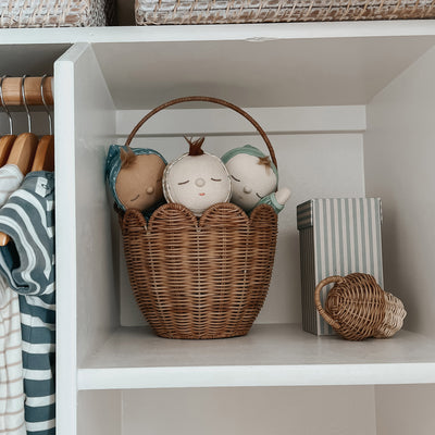 Rattan Tulip Carry Basket - Natural video