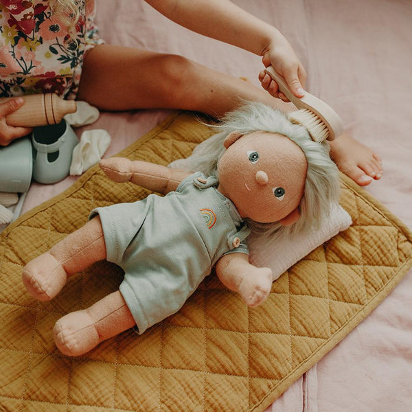 Organic Cotton Strolley Bedding Set - Mustard