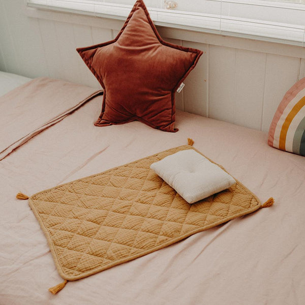 Organic Cotton Strolley Bedding Set - Mustard