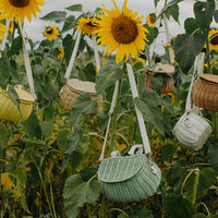 Mini Chari Rattan Bag - Mint