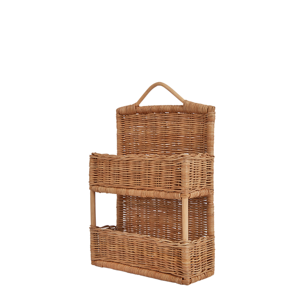 Rattan Hello Hanging Shelf