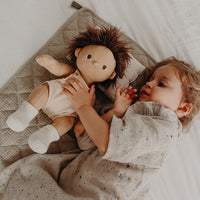 Organic Cotton Muslin Strolley Bedding Set - Seafoam