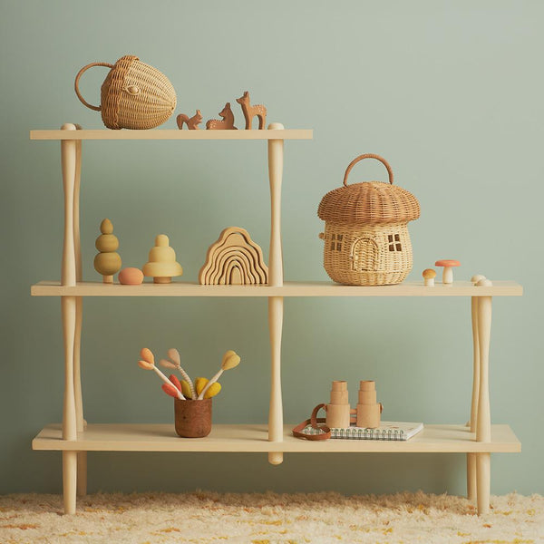 Rattan Acorn Bag