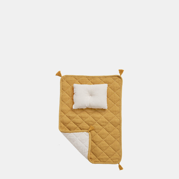 Organic Cotton Strolley Bedding Set - Mustard