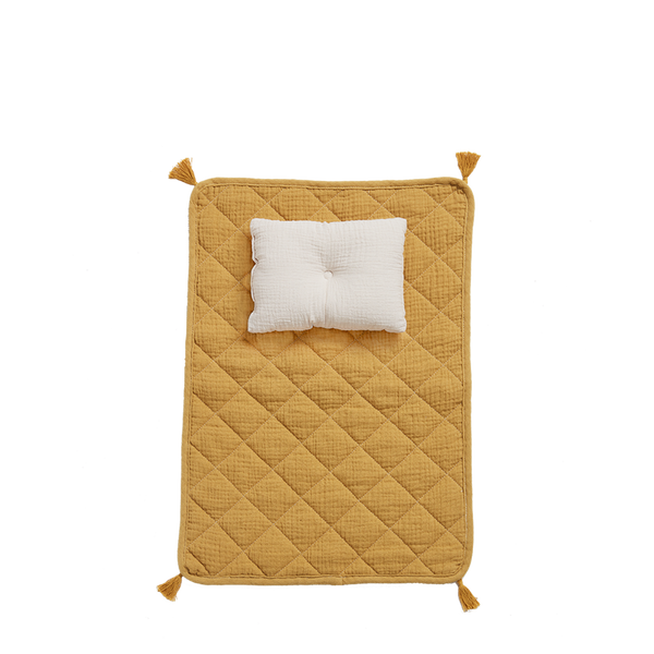 Organic Cotton Strolley Bedding Set - Mustard