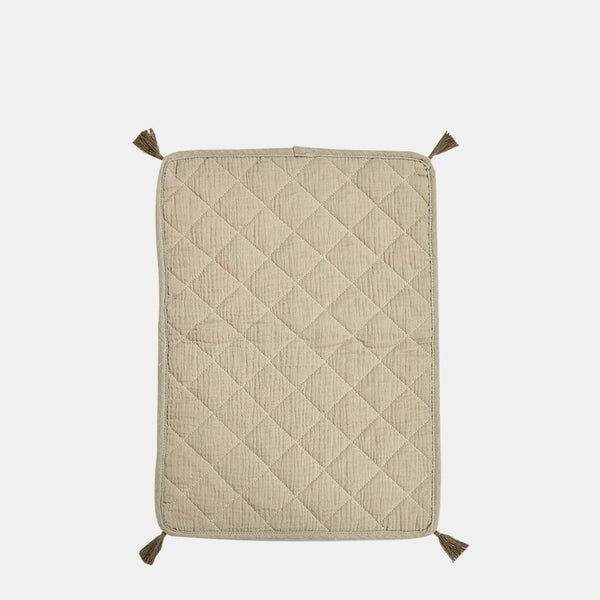 Organic Cotton Muslin Strolley Bedding Set - Seafoam