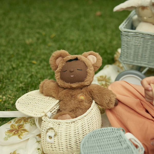 Mini Chari Rattan Bag - Chalk