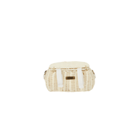 Mini Chari Rattan Bag - Chalk