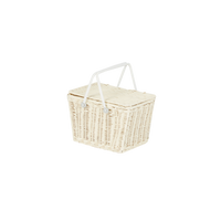 Piki Rattan Basket - Chalk