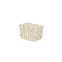 Piki Rattan Basket - Chalk