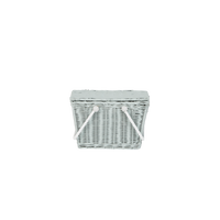Piki Rattan Basket - Vintage Blue