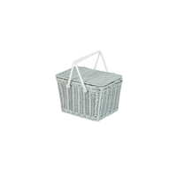 Piki Rattan Basket - Vintage Blue