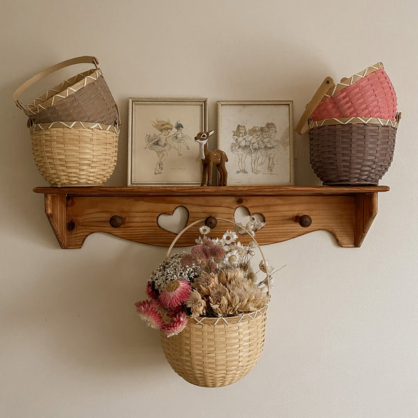 Blossom Basket Small - Raspberry