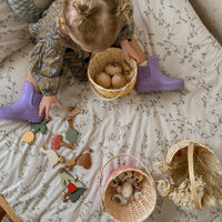 Blossom Basket Small - Raspberry
