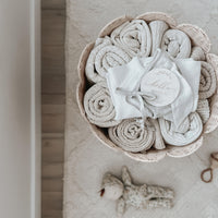 Rattan Tulip Basket - Nude